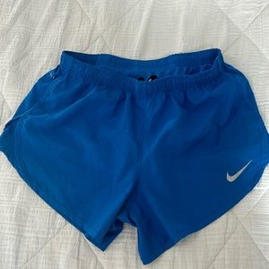 Nike blue running shorts